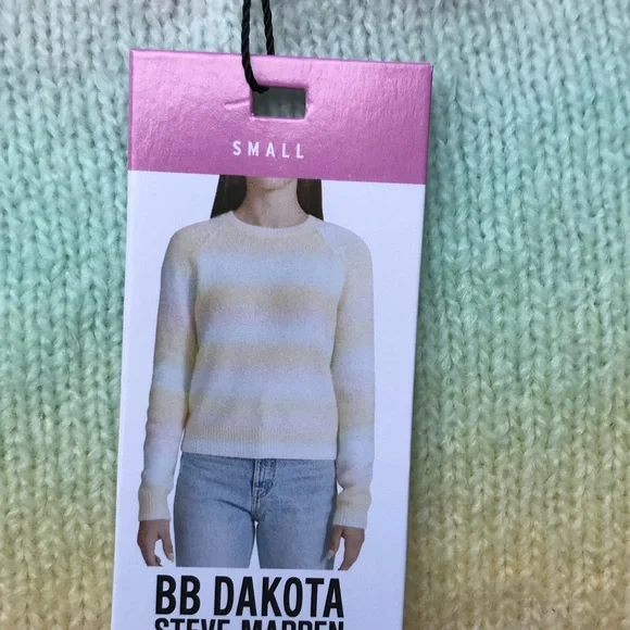 BB Dakota☀️Pastel striped Ombre sweater - Picture 8 of 11